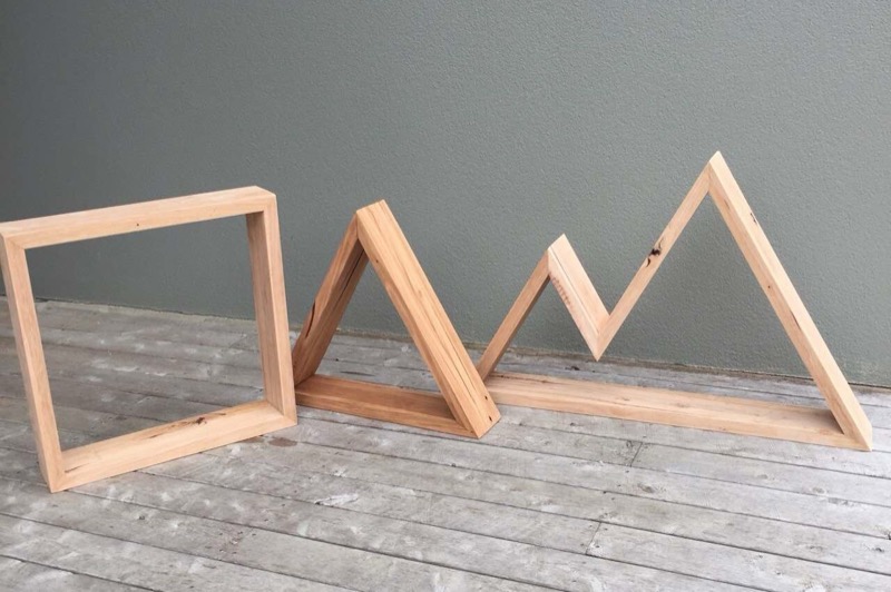 Timber shelving