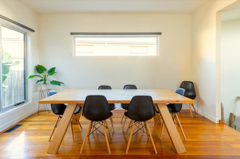 Timber dining table
