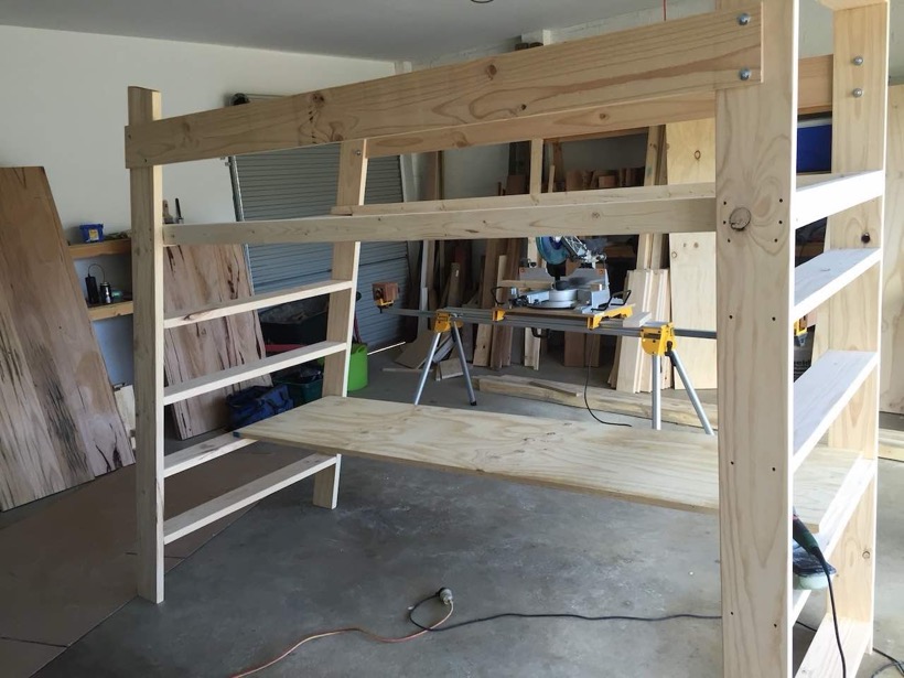 Desk loft bed