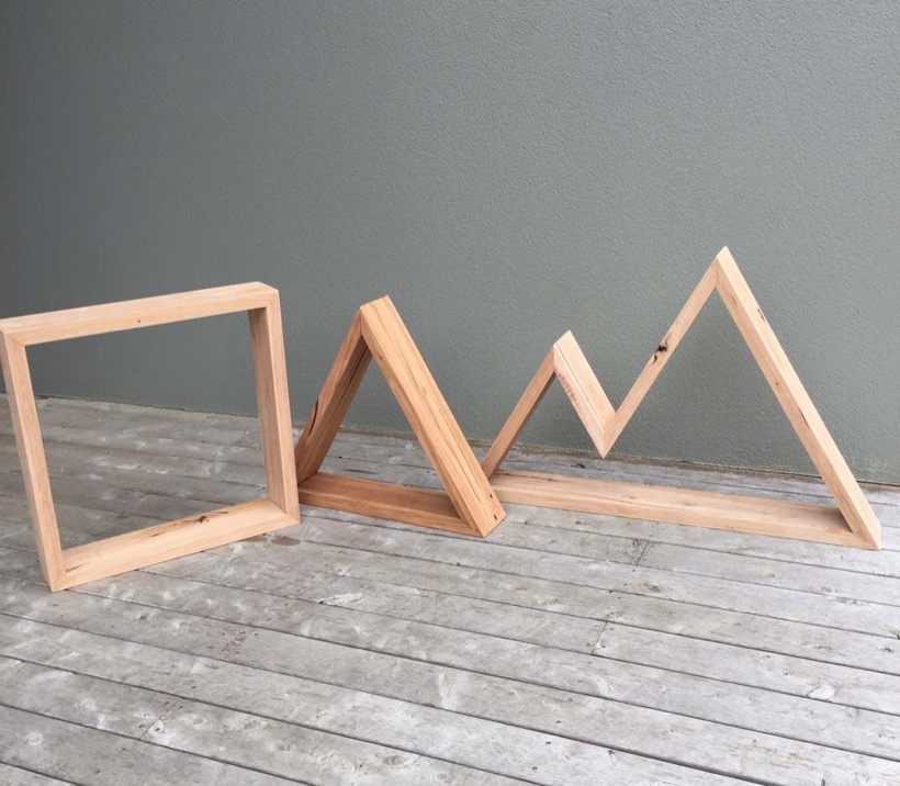 Timber shelving